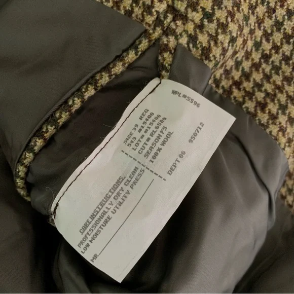 Vintage Polo Ralph Lauren Brown Tweed Blazer - Picture 12 of 12